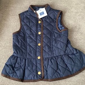 NWT Janie and Jack riding vest size 3-4